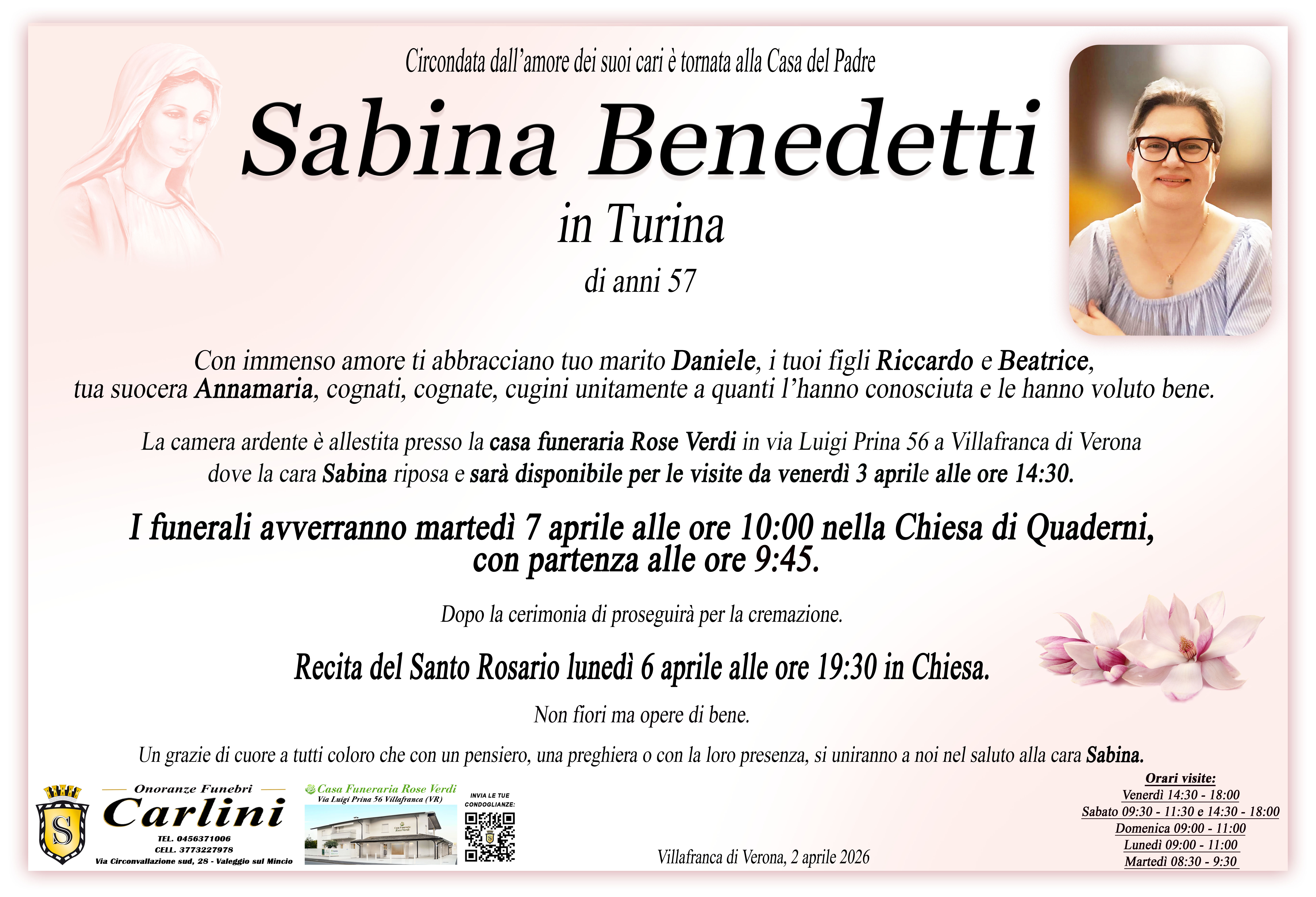 Scopri di più sull'articolo Sabina Benedetti
